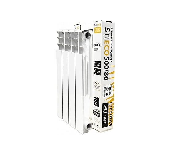 Изображение товара Радиатор STI AL ECO RUS 500/80 4 сек. ТТ000015887