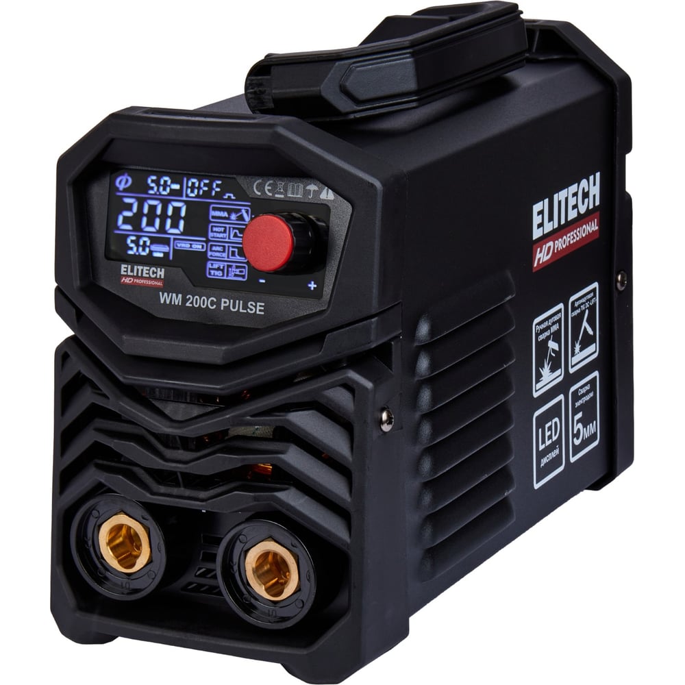   Все инструменты Инверторный сварочный аппарат Elitech HD WM 200c Pulse 204467