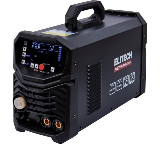 Изображение товара Инверторный сварочный аппарат Elitech HD WM 200 Multi 204481