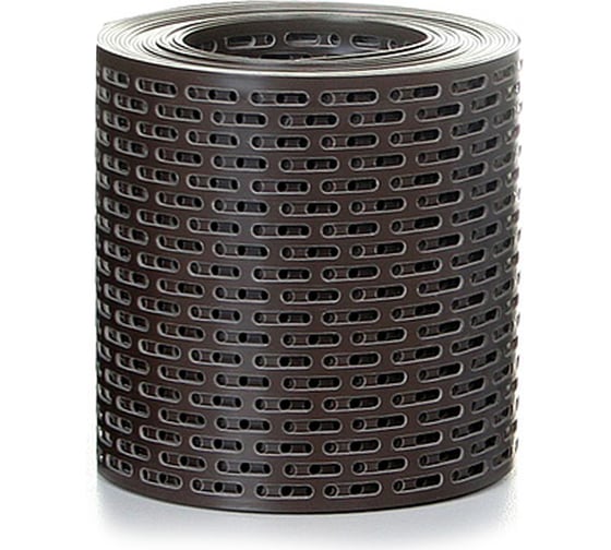 Изображение товара Вентиляционная карнизная лента Borge 100 мм, 5 м, ПВХ, серо-коричневый (rr 32) 01.296.50.01.01.000.32