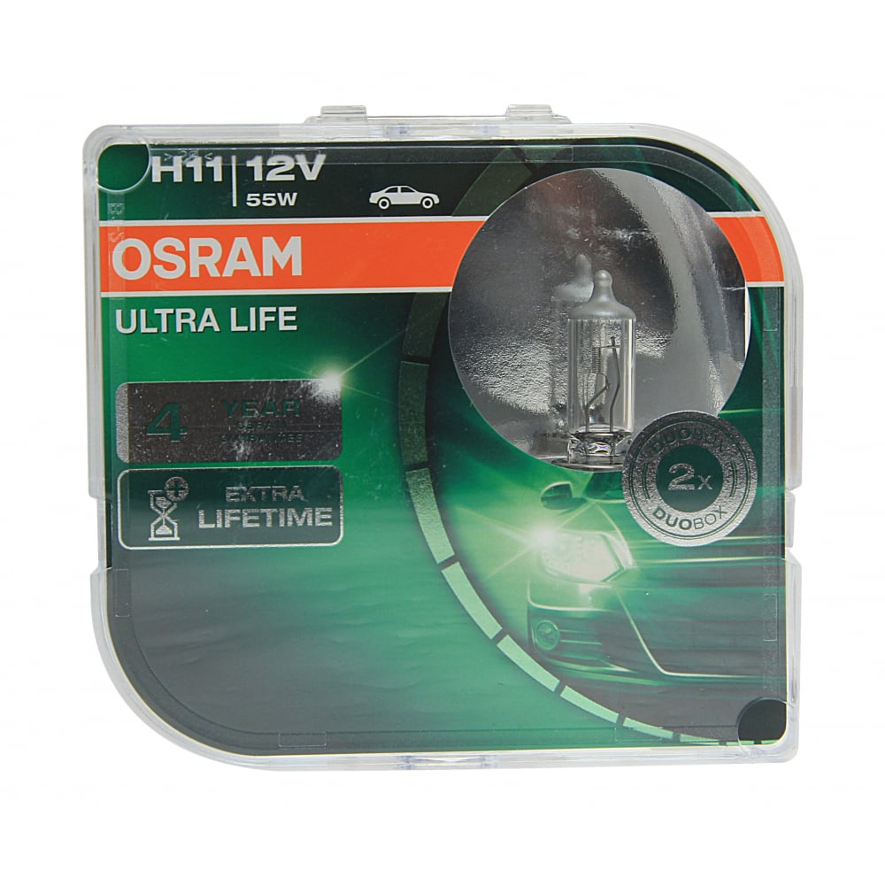 фото Автолампа osram h11 55 pgj19-2 ultra life 12v, 1, 10 64211ult-01b