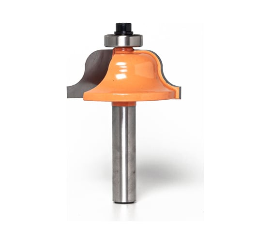 Изображение товара Фреза кромочная фигурная с нижним подшипником стф-2004 45х20 мм, R8 мм, хв-к 8 мм Strong стф-20040045