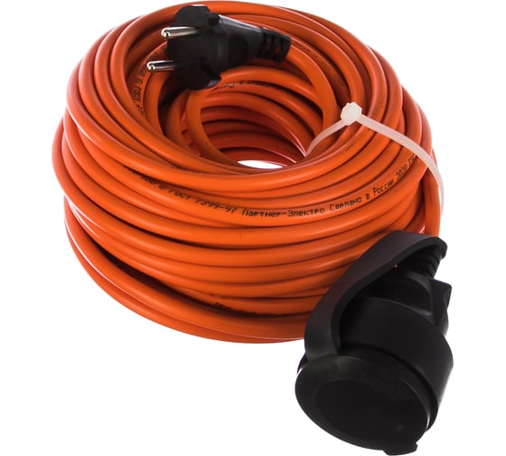 Изображение товара Удлинитель-шнур Gigant б/з ПВС 2х0,75 6A 20м IP 44 INDUSTRY EG PE-012