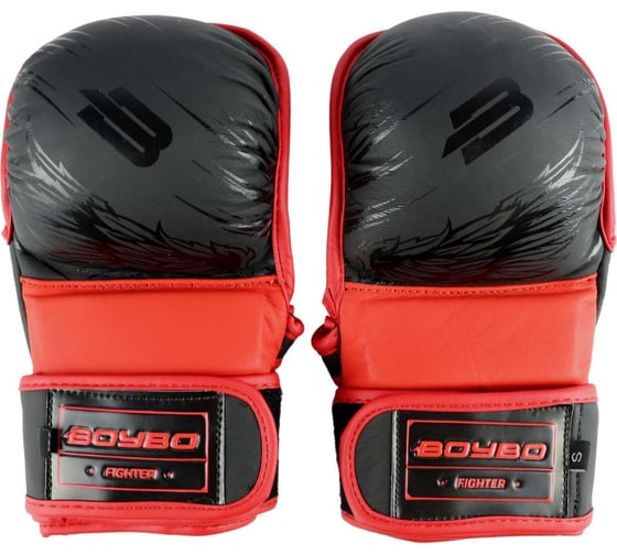 Изображение товара Перчатки мма Boybo wings черно-красные, размер M 4631157307412
