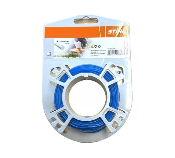 Изображение товара Леска триммерная круглого сечения 1,6 мм, 19 м, синего цвета STIHL 0000-930-2334