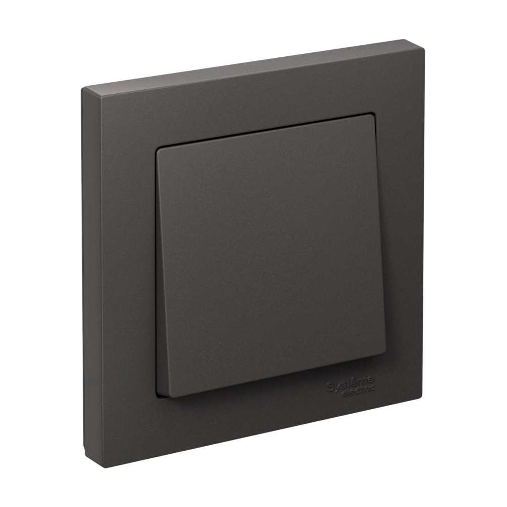 Изображение товара 1-клавишный выключатель Systeme Electric Atlasdesign базальт