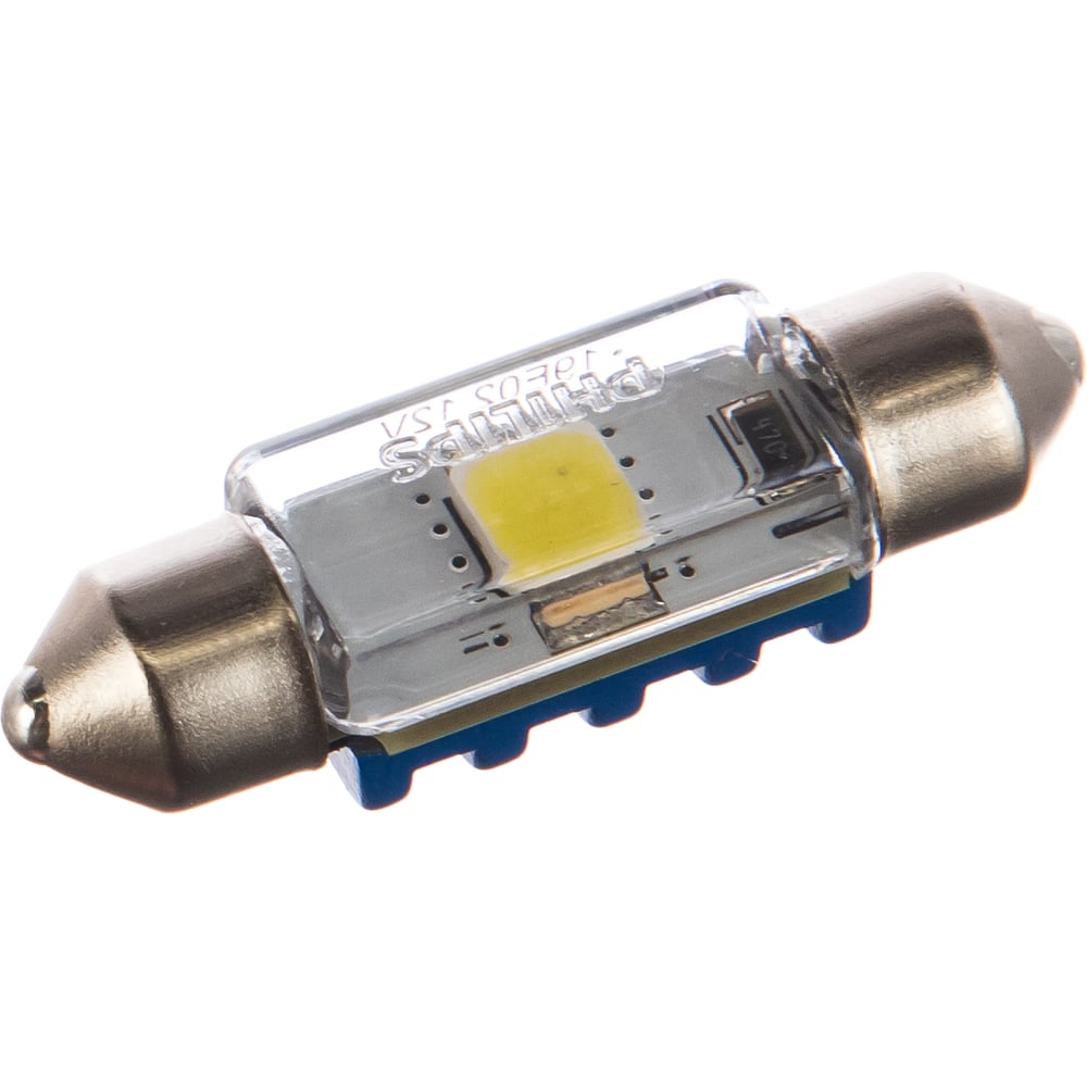 фото Автолампа philips c5w sv8.5,8, 35 мм 2 smd led blue vision 6000k 12v 1,10 128596000kx1