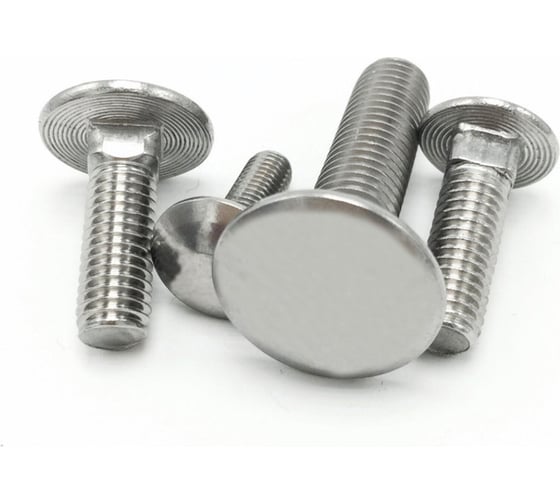 Изображение товара Болт с полукруглой головкой и квадратным подголовником DINFIX полная резьба, DIN 603 А2 M 8x60 мм, 10 шт. 00-0004076