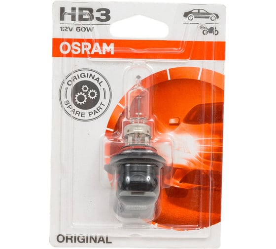 Изображение товара Автолампа OSRAM HB3, 9005 60 P20d 12V, 1, 10, 100 9005-01B