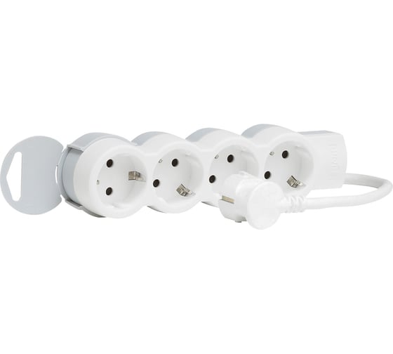 Изображение товара Многорозеточный блок Legrand''Стандарт'' 4 x 2К+З с кабелем длиной 5 м 695008