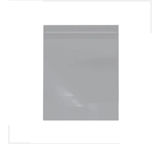 Изображение товара Пакет ЦИРКОН с замком зип-лок 15х22 см, 80 мкм металлик 100 шт ZIP152280M