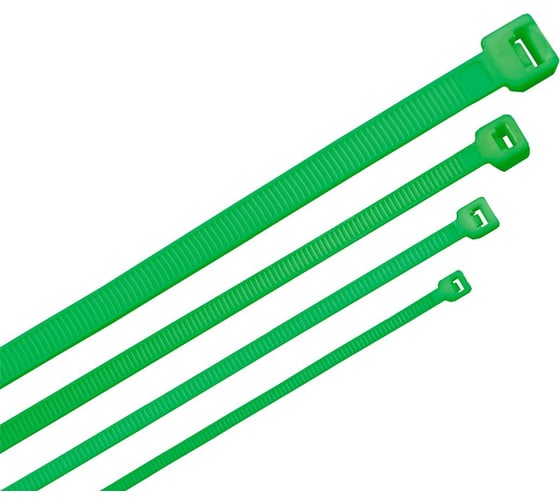 Изображение товара Кабельный хомут ITK хкн 3.6x300 мм, нейлон, зеленый, 100 шт. HKG-W36-L300