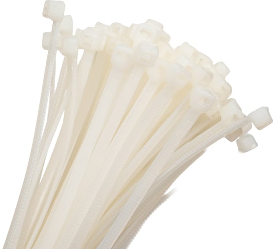Изображение товара Кабельный хомут ITK хкн 2.5x150 мм, нейлон, белый, 100 шт. HKW-W25-L150