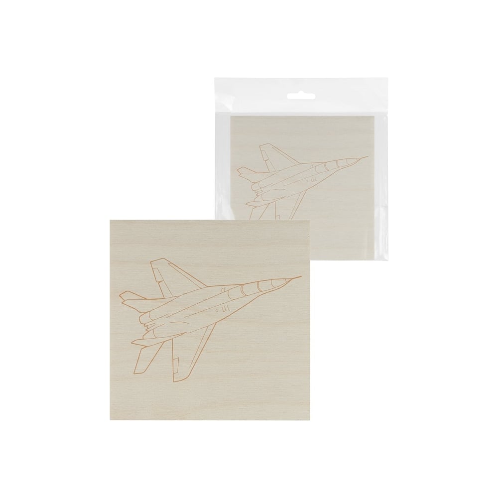 Изображение товара Доска для выжигания TDM Самолет, 150x150 мм, 1 шт., пакет, SQ1025-1101