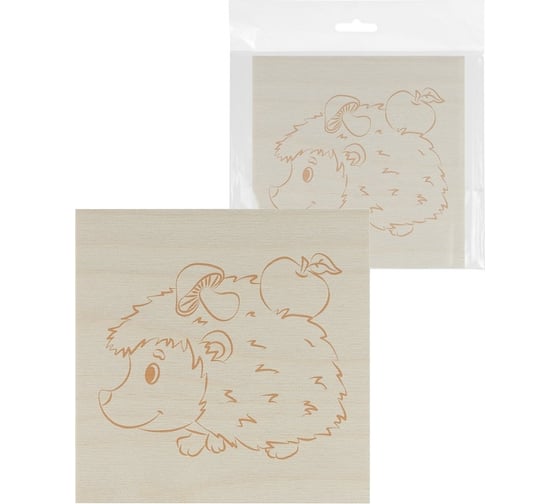 Изображение товара Набор досок для выжигания TDM "Животные", 150x150 мм, 5 шт., пакет, SQ1025-1201