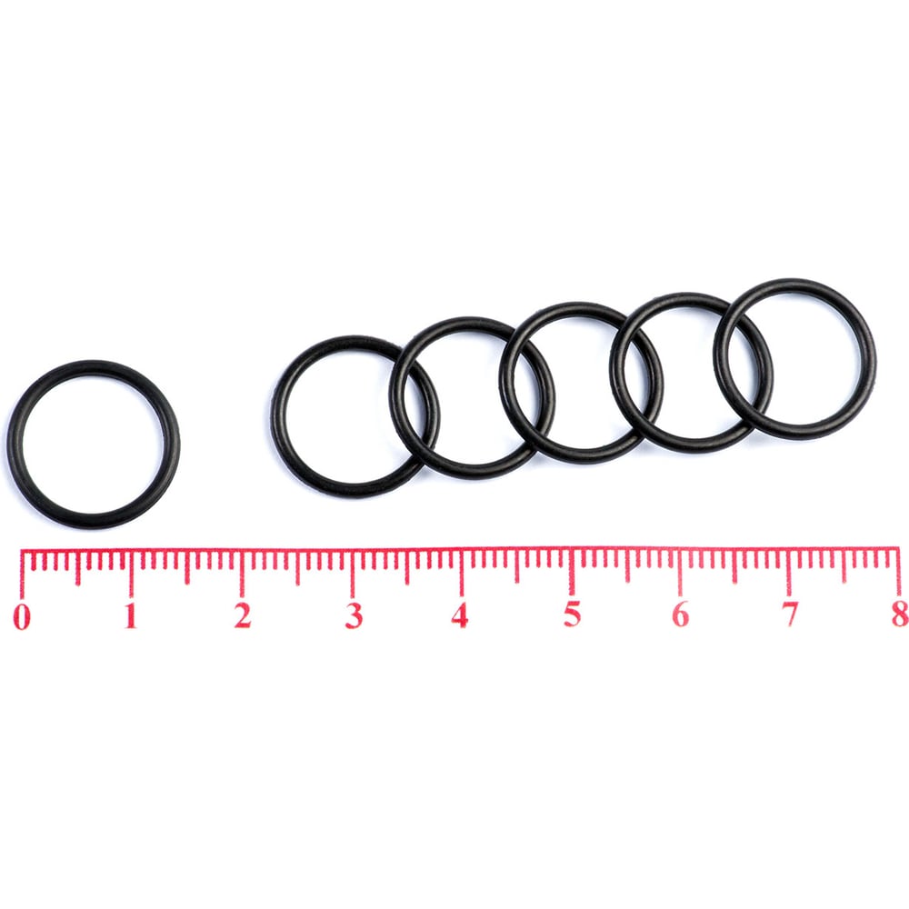 Изображение товара Кольцо резиновое O-ring 10 шт NBR70 для уплотнения диаметров 13 мм