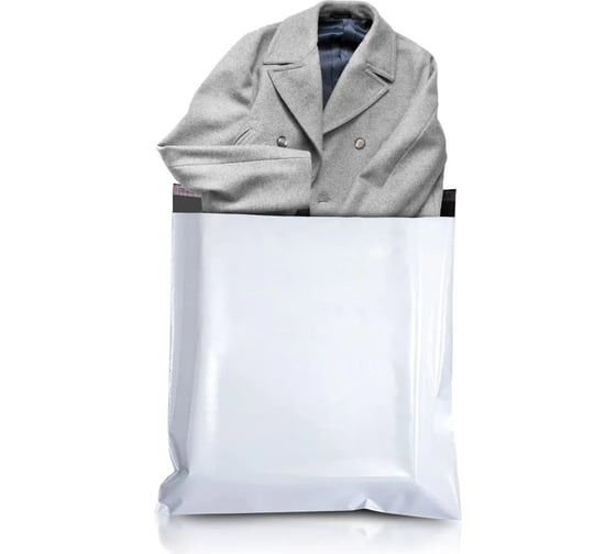 Изображение товара Курьер-пакет ЦИРКОН БП 240х320+40 мм 50 мкм без кармана 50 шт KP24032050