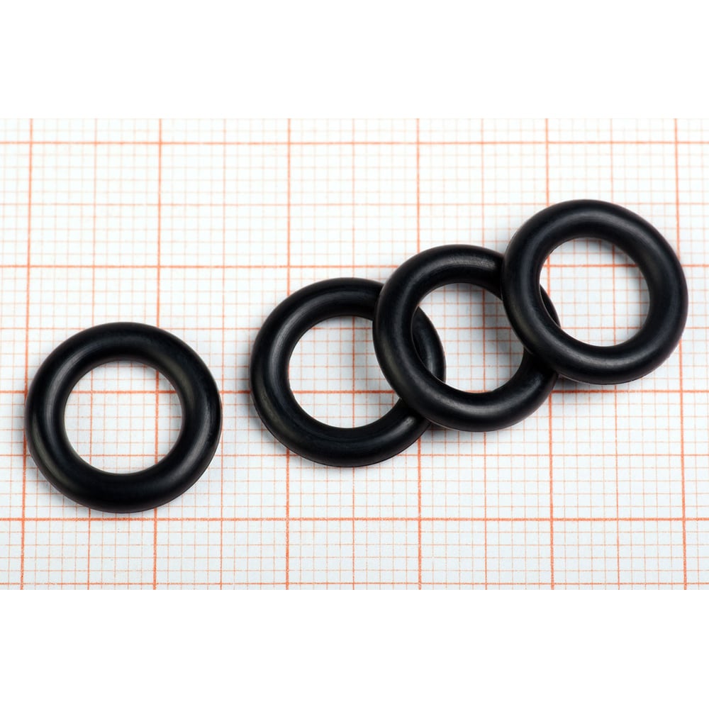 Изображение товара Кольцо резиновое O-ring 10 шт, 009.0-3.0 NBR70 HIMPT