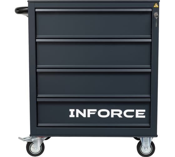 Изображение товара Инструментальная тележка Inforce 4 ящика, габариты без упаковки 745х465х825мм, 06-01-18