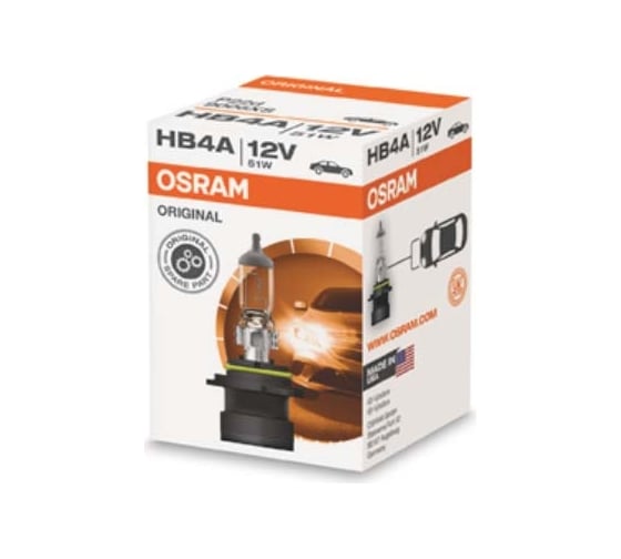 Изображение товара Автолампа OSRAM HB4A, 9006 51 P22d 12V, 1, 10, 100 9006XS