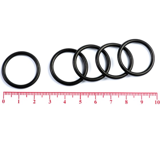 Изображение товара Кольцо резиновое O-ring 10 шт, 021-025-25 (020.5-2.5) NBR70 HIMPT 00-00018857