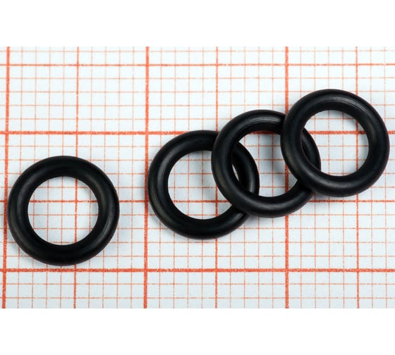 Изображение товара Кольцо резиновое O-ring 10 шт, 005.0-1.5 NBR70 HIMPT 00-00018964