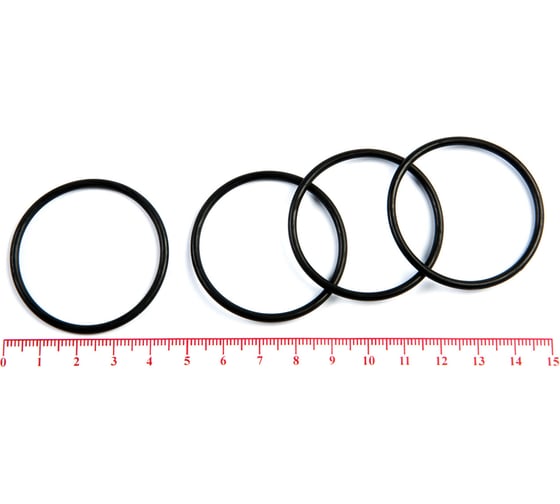 Изображение товара Кольцо резиновое O-ring 10 шт, 040-044-25 (039.0-2.5) NBR70 HIMPT 00-00018975
