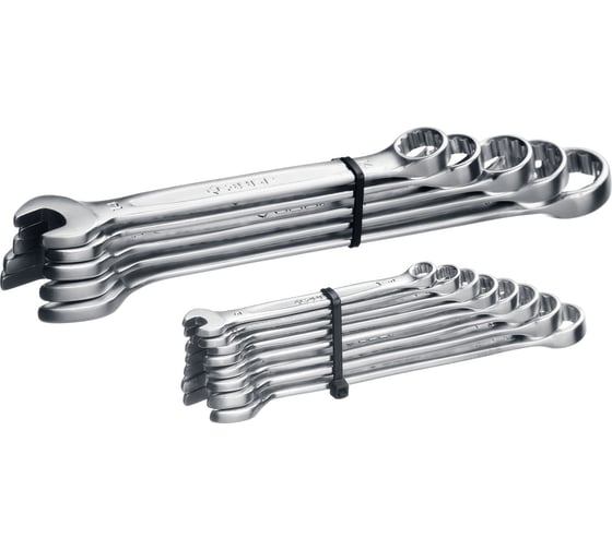 Изображение товара Набор комбинированных гаечных ключей, 13 шт Зубр 6 - 22 мм 27095-H13