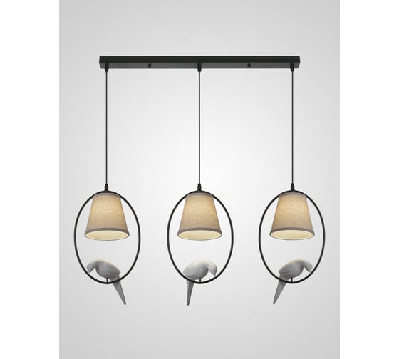 Изображение товара Подвесной светильник Мелодия Света ps7517-3 wt+bk 000062592