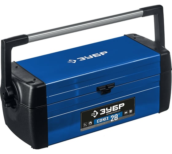 Изображение товара Металлический ящик для инструментов ЗУБР Профессионал Союз-28 38151-28_z01