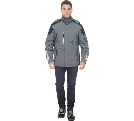 Изображение товара Куртка-штормовка iForm РЕСПЕКТ, серый-т/синий, р. 120-124, рост 182-188 Кур 703/120/182