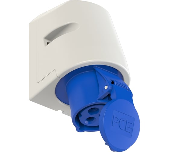 Изображение товара Настенная розетка PCE 16А 220V 1P+N+E IP44 113-6