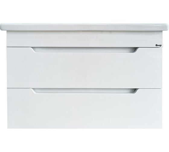 Изображение товара Подвесная тумба EMMY Стоун 60, белая, 2 ящика, под раковину Como 60 310083