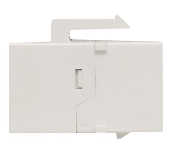 Изображение товара Проходной неэкранированный адаптер EKF TERACOM Cat.5E, RJ45-RJ45, тип Keystone, белый TRC-INLC-KSTN-5EUTP-WH