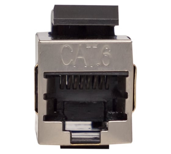 Изображение товара Проходной экранированный адаптер EKF TERACOM PRO Cat.6, RJ45-RJ45, тип Keystone TRP-INLC-KSTN-6FTP