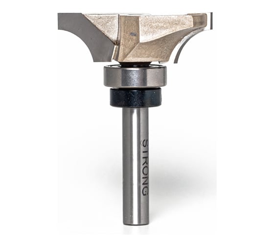 Изображение товара Фреза кромочная калевочная с верхним подшипником стф-2307 42х12 мм, R6 мм, хв-к 8 мм Strong стф-23070042
