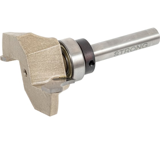 Изображение товара Фреза кромочная калевочная с верхним подшипником стф-2307 50х18 мм, R12 мм, хв-к 8 мм Strong стф-23070050