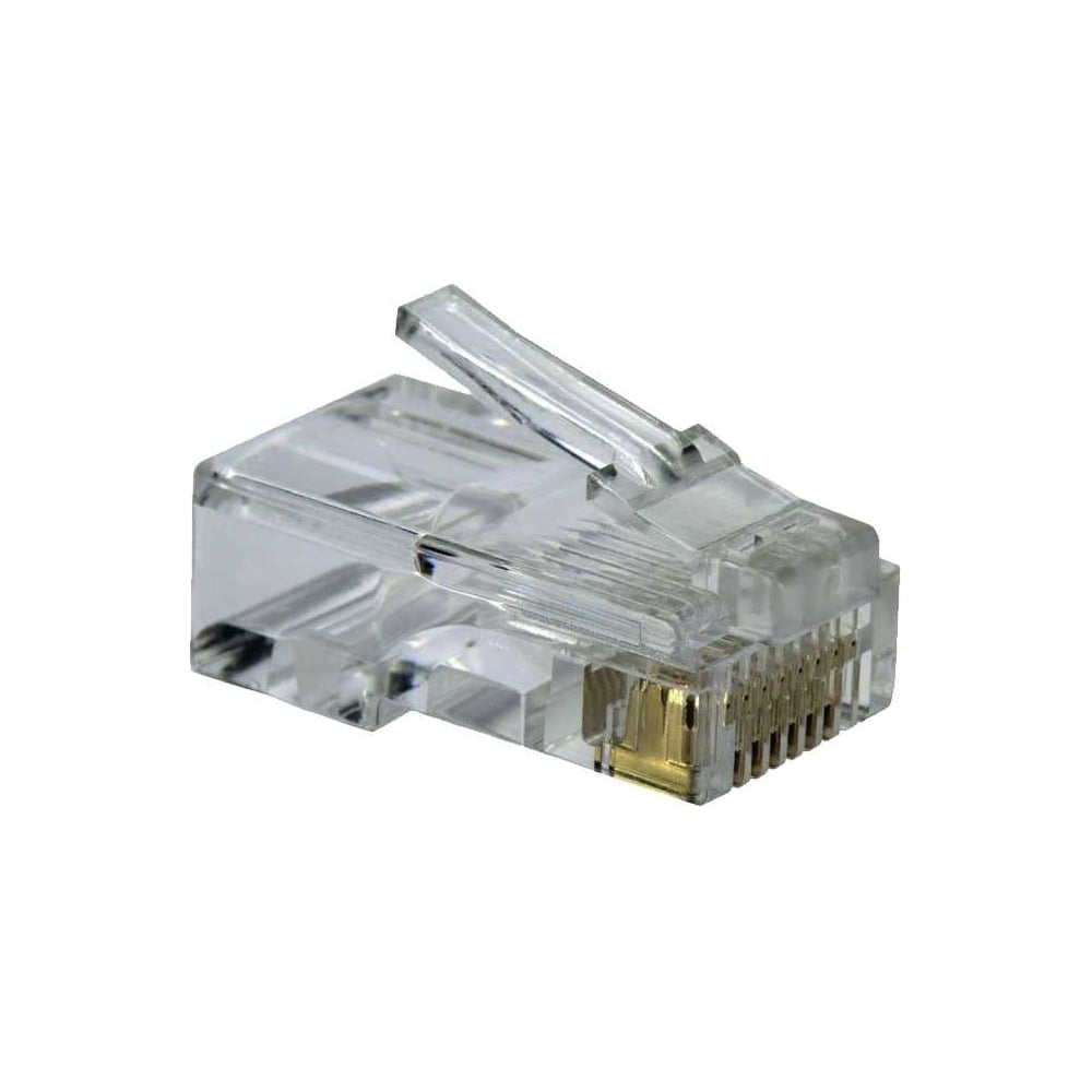 Изображение товара Коннектор 5Bites RJ-45 8P8C Категория 6, 100 штук, прозрачный