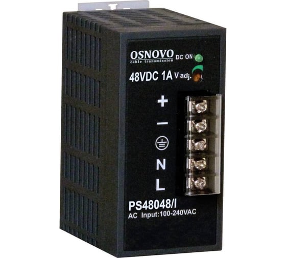 Изображение товара Промышленный блок питания OSNOVO PS-48048/I sct0798