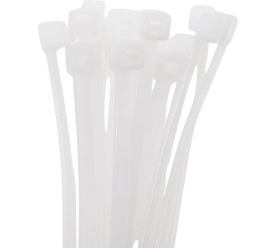 Изображение товара Нейлоновый хомут НЗЭТК 3.6х150 мм, белый 99643