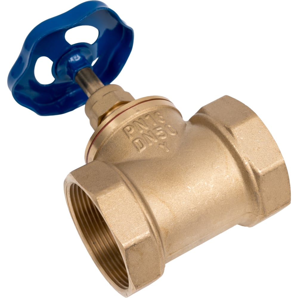 Изображение товара Запорный клапан Ci 15Б3р 50 50 мм латунь синий прямой монтаж