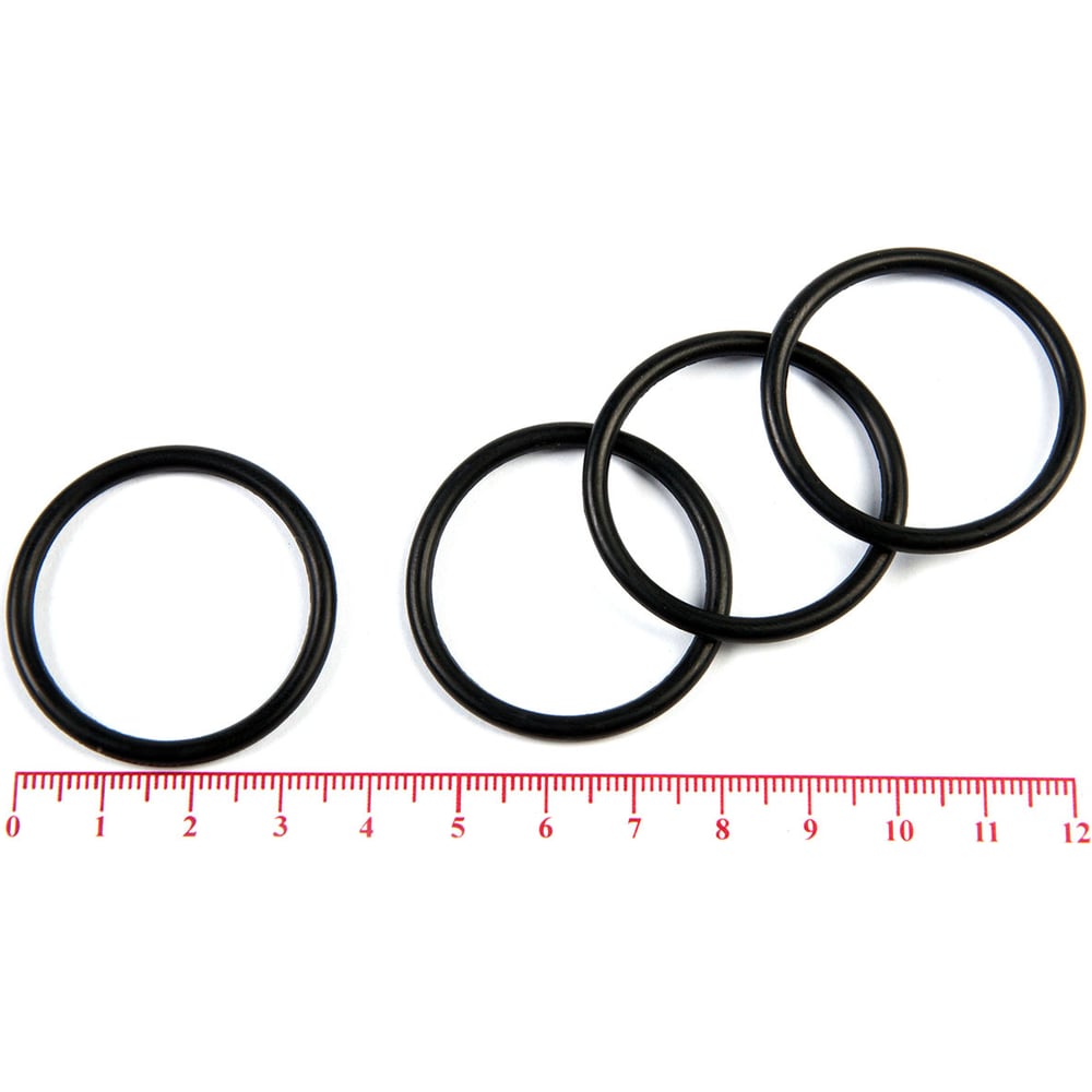 Изображение товара Резиновое кольцо O-ring 10 шт, диаметр 32-38 мм, толщина 3 мм, NBR70