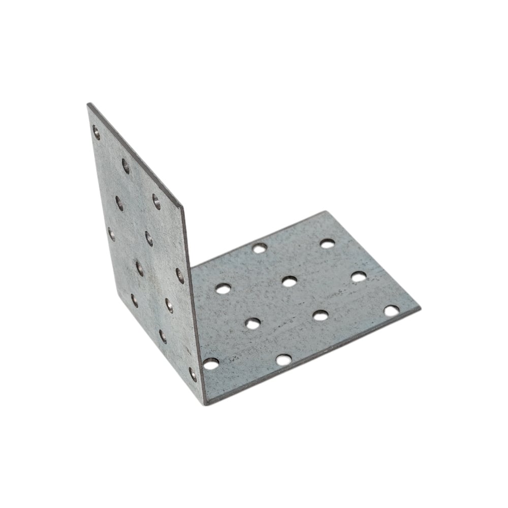 Изображение товара Равносторонний металлический уголок КРЕПКО-НАКРЕПКО 80x80x60x2.0 надежное крепление