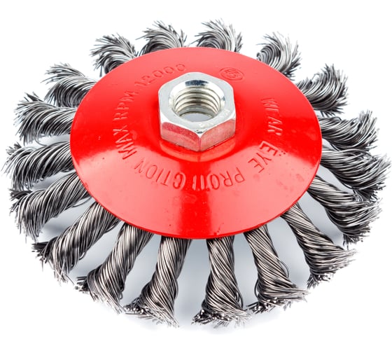 Изображение товара Кордщетка радиальная витая с наклоном (115 мм; М14) для МШУ REDVERG 6623619