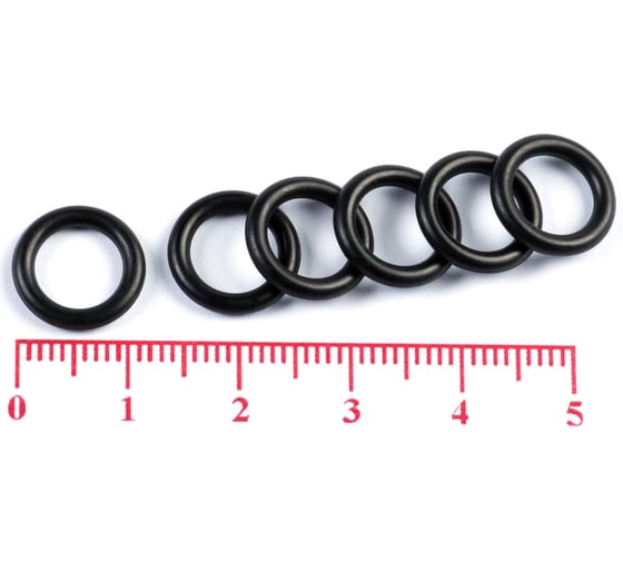 Изображение товара Кольцо резиновое O-ring 10 шт, 008.0-2.0 NBR70 HIMPT 00-00018875