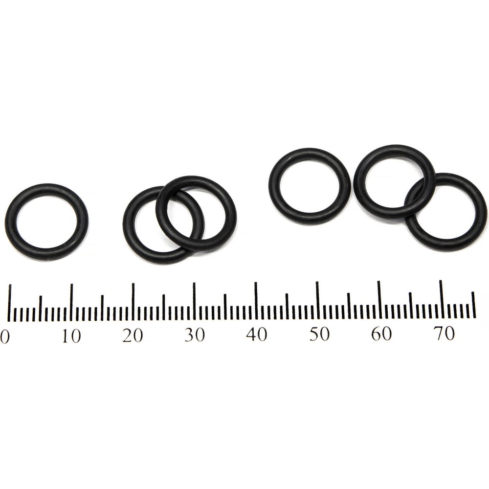 Изображение товара Кольцо резиновое O-ring 10 шт, 010-013-19 (009.8-1.9) NBR70 HIMPT 00-00018849
