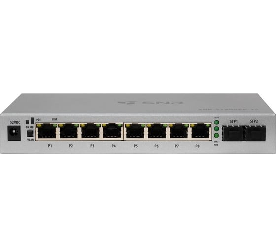 Изображение товара Неуправляемый POE коммутатор SNR SNR-S1908GP-2S