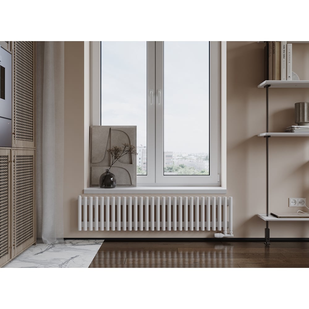 Изображение товара Вертикальный стальной радиатор GUARDO Torre 3D 400х882 мм 18 секций для обогрева помещений