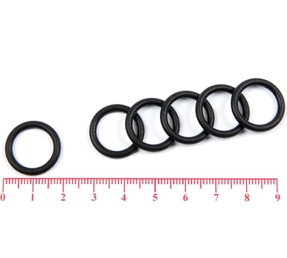 Изображение товара Кольцо резиновое O-ring 10 шт, 014-018-25 (013.5-2.5) NBR70 HIMPT 00-00018843