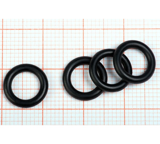 Изображение товара Кольцо резиновое O-ring 10 шт, 007.0-2.0 NBR70 HIMPT 00-00018859